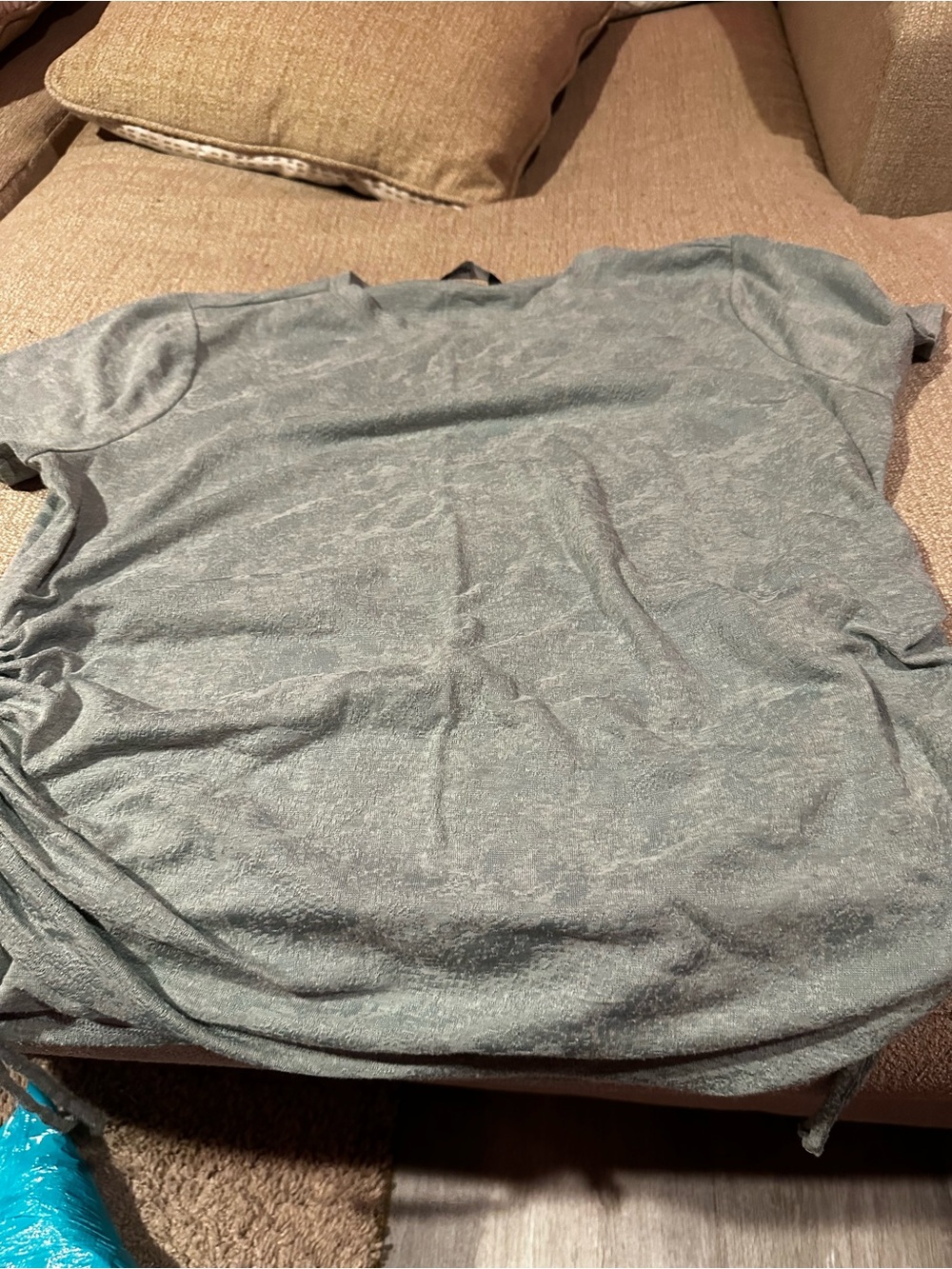 Women’s  Heather Gray Short-Sleeve Shirt